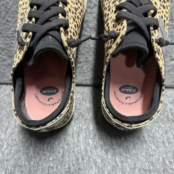 Dr. Scholls Cheetah Leopard Sweet Kicks Sneakers Shoe Lace Ups Womens 6.5 M Slip - Picture 6 of 7